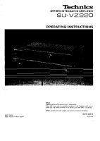 Technics - SUVZ-220 - Owners manual 